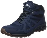 Buty trekkingowe męskie - Jack Wolfskin Męskie buty trekkingowe Woodland 2 Texapore MID M, Night Blue, 43 EU, niebieski (Night Blue), 43 EU - miniaturka - grafika 1