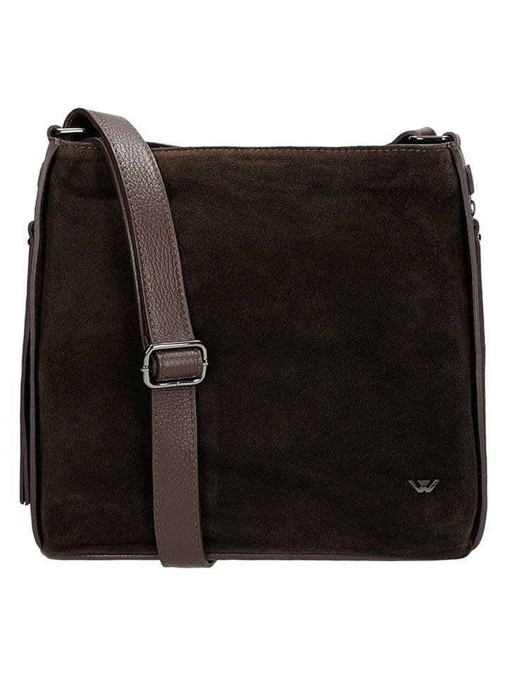 Wojas Skórzana torebka w kolorze brązowym - 26 x 30 x 11 cm