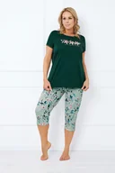Piżamy damskie - Piżama damska krótki rękaw, 3/4 spodnie Florisa - Italian Fashion - miniaturka - grafika 1