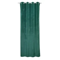 Zasłony - Zasłona welurowa Tony zielona 140 x 280 cm na przelotkach Inspire - miniaturka - grafika 1