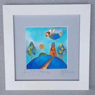Anioł stróż - Pamiątka Chrztu Świętego - miniaturka - grafika 1