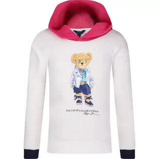 Bluzy dla dziewczynek - POLO RALPH LAUREN Bluza BEAR HOODIE-KNIT | Regular Fit - grafika 1