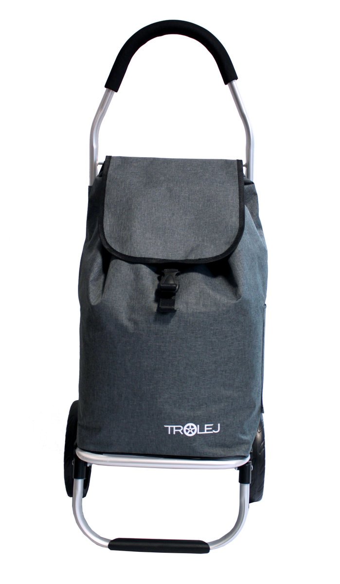 Wózek na zakupy torba zakupowa szara Trolej ST100