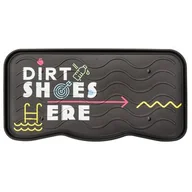 Wycieraczki - Ociekacz na buty z nadrukiem Shoes Here! Boot Tray 38 x 75 cm wielokolorowy - miniaturka - grafika 1