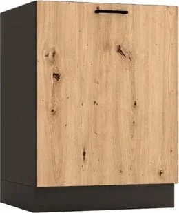 Stolkar Szafka pod zlew ANIKA D60ZL P/L grafitowa/dąb artisan STOLKAR - Szafki kuchenne - miniaturka - grafika 1