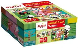 Lisciani Animated puzzle The farm - Puzzle - miniaturka - grafika 1