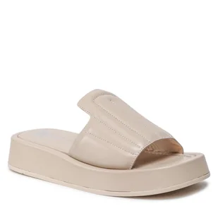 Klapki Nessi 22199 Beżowy - Klapki i japonki damskie - miniaturka - grafika 1