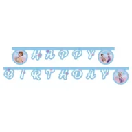 Dekoracje sali - Banner Frozen 2: Wind Spirit - Happy Birthday - miniaturka - grafika 1