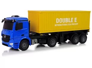 Duża Ciężarówka R/C Mercedes Arocs Niebieska 1:20 Kontener 58 cm Długości - Zabawki zdalnie sterowane - miniaturka - grafika 1
