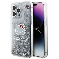 Etui i futerały do telefonów - Etui HELLO KITTY Liquid Glitter Charms do Apple iPhone 15 Pro Max Srebrny - miniaturka - grafika 1