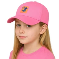 Czapki dla dzieci - Czapka z daszkiem bejsbolówka dziecięca dzieci KIDS DINO różowa - miniaturka - grafika 1