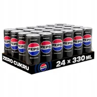 Napoje gazowane - Zestaw 24 Sztuk Pepsi Cola Zero Cukru 0,33L - miniaturka - grafika 1