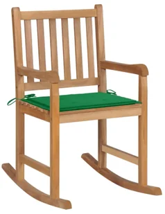 Fotel bujany z ciemnozieloną poduszką M3-H33 - Fotele - miniaturka - grafika 1