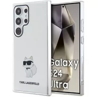 Etui i futerały do telefonów - Etui KARL LAGERFELD Ikonik Choupette do Samsung Galaxy S24 Ultra Transparentny - miniaturka - grafika 1