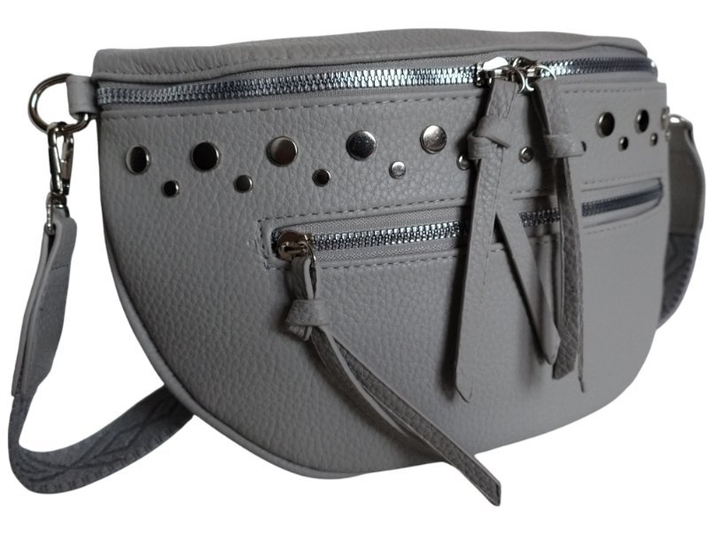 Nerka Damska Na Ramię, Torebka Damska Listonoszka, Mała Saszetka, Szary