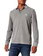 Koszulki męskie - Camel Active Męska koszulka polo 4093616p01, szary (Stone Grey), 5XL - miniaturka - grafika 1