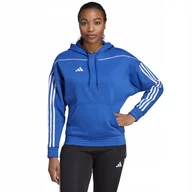 Bluzy damskie - Bluza adidas TIRO 23 SW Hoody IC7851 niebieski S - miniaturka - grafika 1