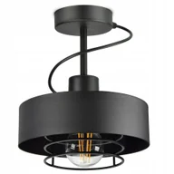 Lampy sufitowe - Lampa Sufitowa Plafon Metalowa Czarna Loft Edison - miniaturka - grafika 1