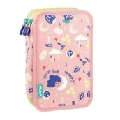 Piórniki - MILAN Piórnik 2 poz. z wyprawką Magic różowy - miniaturka - grafika 1