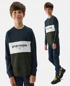 Bluzy dla chłopców - 4F Bluza Chłopięca Dresowa Sportowa Nierozpinana - miniaturka - grafika 1