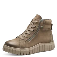 Kozaki damskie - Tamaris Damskie buty sznurowane Comfort z podszewką Duo-Tex i Extra Grip, modne kozaki, Camel Nubuc, 40 EU, camel nubuc, 40 EU - miniaturka - grafika 1