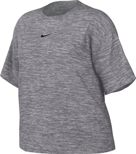 Nike W NSW Tee Essntl Lbr Koszulka damska, Dk Grey Heather/Black, S