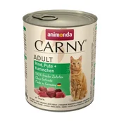 Mokra karma dla kotów - animonda Carny mokra karma dla kota dorosłego Wołowina, indyk i królik 6x800 g - miniaturka - grafika 1