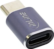 Adaptery i przejściówki - Adapter USB InLine InLine® USB4 Adapter, USB Type-C male/female, aluminium, grey - miniaturka - grafika 1