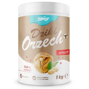 Masło orzechowe DZIKI ORZECH 1000g Gładki - Słodkie kremy i masła - miniaturka - grafika 1