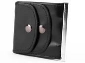 Etui na klucze - POLSKI PORTFEL CZARNE ETUI NA PIENIĄDZE banknotówka 872 czarny - miniaturka - grafika 1