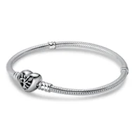 Bransoletki - Bransoletka modułowa posrebrzana Charms typu PANDORA SREBRO 925 Drzewo Rodzinne 18 cm - miniaturka - grafika 1