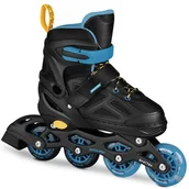 Rolki - Łyżworolki SPOKEY Quattro 4w1 ( 38-41) Czarno-niebieski - miniaturka - grafika 1