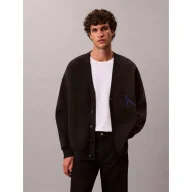 Swetry męskie - Calvin Klein Jeans Kardigan Loose fit z dodatkiem kaszmiru - miniaturka - grafika 1