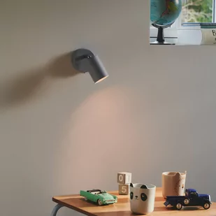 Nordlux Reflektor ścienny Explore z kablem i wtyczką, GU10, niebieski - Lampy ścienne - miniaturka - grafika 1