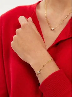 Guess Bransoletka JUBB04 456JW Złoty - Bransoletki - miniaturka - grafika 1