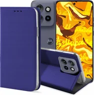 Etui i futerały do telefonów - ETUI Z KLAPKĄ DO MOTOROLA EDGE 50 NEO / THINKPHONE 25 GRANATOWE MAGNETYCZNE - miniaturka - grafika 1