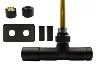 Zawór jednootworowy regulacyjny UNICO czarny strukturalny All in one lewy Cu rozeta zespolona prostokątna - Zawory i kraniki Zawór jednootworowy regulacyjny UNICO czarny strukturalny All in one lewy Cu rozeta zespolona prostokątna - Zawory i kraniki - miniaturka - grafika 1