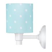 Lampy ścienne - Lamps & Co. Kinkiet z kablem i wtyczką, Lovely Dots Mint - miniaturka - grafika 1