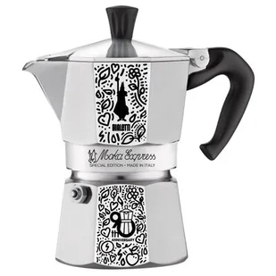 Kawiarka BIALETTI Moka Express 3 TZ Srebrno-czarny + Worek BIALETTI - Zaparzacze i kawiarki - miniaturka - grafika 1
