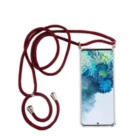 Etui i futerały do telefonów - Etui Samsung Galaxy na telefon komórkowy z łańcuszkiem, smukłe etui na telefon komórkowy, pasek na przewód, Do telefonu komórkowego: Samsung Galaxy S9+ / S9 Plus, Wybierz pasek: Czerwony - miniaturka - grafika 1