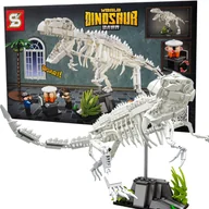 Klocki - Klocki konstrukcyjne Dinosaur World Jurassic szkielet Dinozaur zestaw 557EL - miniaturka - grafika 1