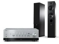 Zestawy stereo - Yamaha R-N1000A (srebrny) + Tesi 5 (czarny) - miniaturka - grafika 1