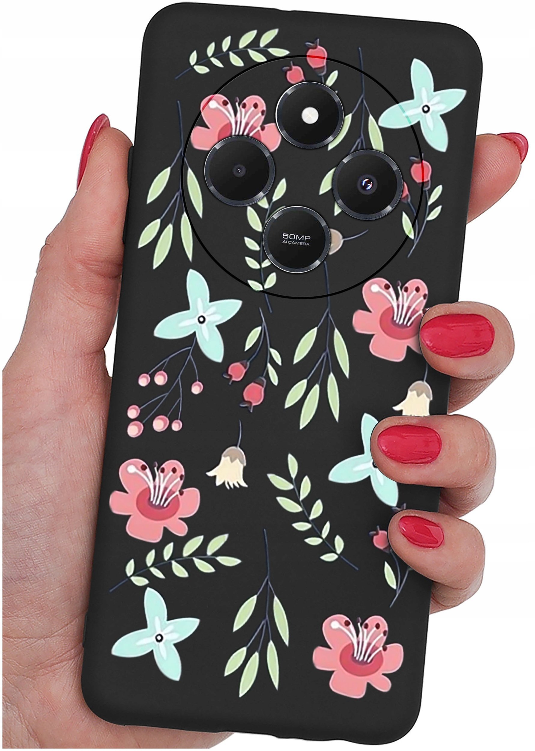Etui do Xiaomi Redmi 14C WZORYSILIKONOWE MATT CASE + SZKŁO 9H