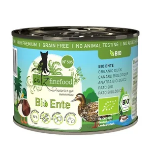 Catz finefood karma mokra dla kota organic adult Nr 505 Kaczka 24x200 g - Mokra karma dla kotów - miniaturka - grafika 1