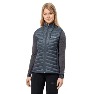Damska kamizelka Jack Wolfskin ROUTEBURN PRO INS VEST W Graphite / Cool Grey - XS - Kamizelki damskie - miniaturka - grafika 1