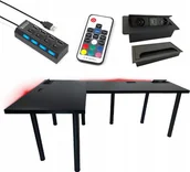 Biurka gamingowe - BIURKO GAMINGOWE NARONE 180x120 GNIAZDO - miniaturka - grafika 1