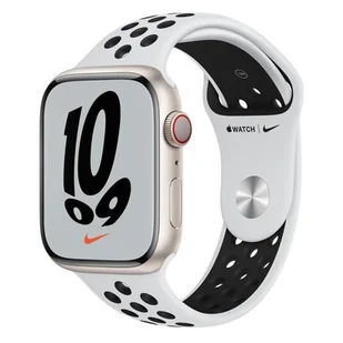 Apple Watch 7 Nike LTE 45mm Starlight Aluminum/Black Sport - Smartwatch - miniaturka - grafika 1