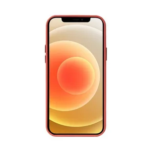 Crong Essential Cover Magnetic - Etui ze skóry iPhone 12 / iPhone 12 Pro MagSafe (czerwony) - Etui i futerały do telefonów - miniaturka - grafika 5