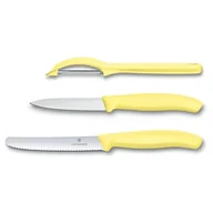 Noże kuchenne - Victorinox Zestaw nóż ząbkowany, nóż gładki, skrobaczka do warzyw - yellow (6.7116.31L82) 6.7116.31L82 - miniaturka - grafika 1