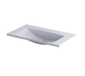 Umywalki - Umywalka meblowa Oristo Amelia 80 cm prostokątna biały połysk UME-AM-80-92-BO - miniaturka - grafika 1